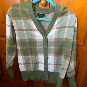Plaid sweater vest
